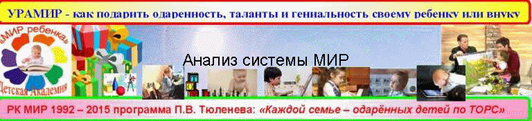 Анализ системы МИР